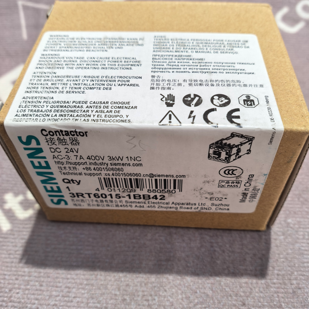Siemens 3RT6015-1BB42 DC Contactor 3RT60151BB42 Siemens 3RT6015-1BB42 DC Contactor 3RT60151BB42