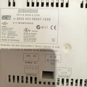 Siemens 6AV6 642-0BA01-1AX0 TP177B PNDP STN 265 COLOR-DISPLAY SIMATIC Touch Panel