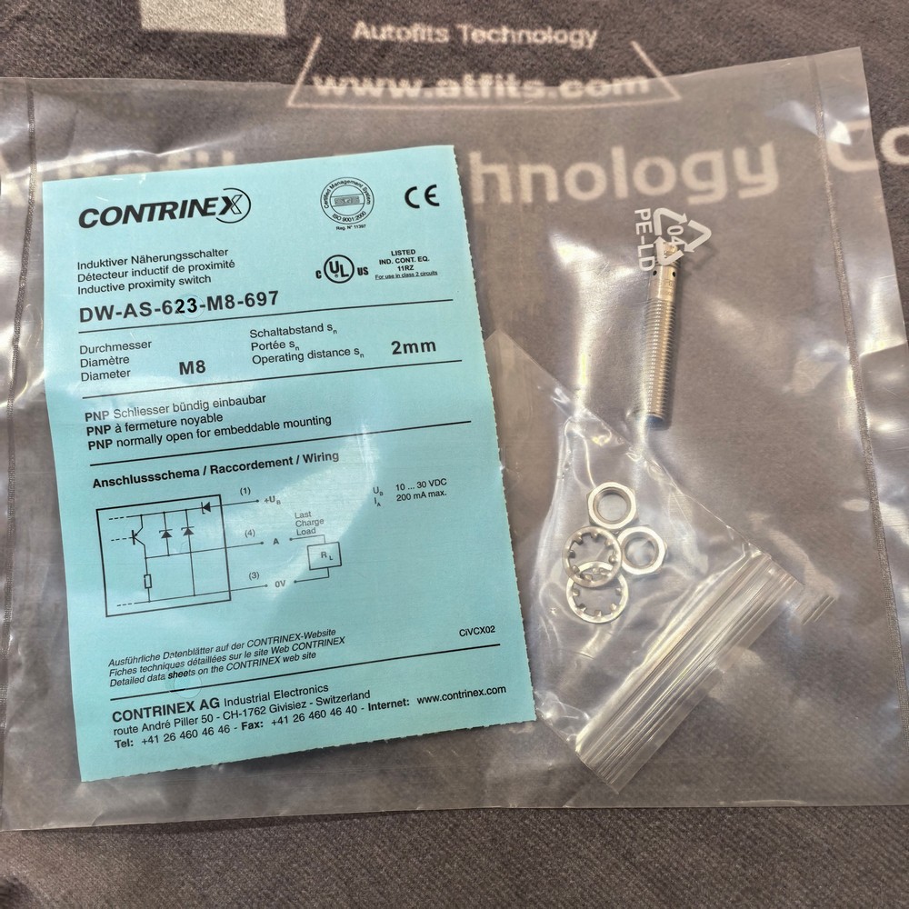 New Original CONTRINEX DW-AS-623-M8-697 Compact Anti-Weld Industrial Inductive Proximity Sensor New Original CONTRINEX DW-AS-623-M8-697 Compact Anti-Weld Industrial Inductive Proximity Sensor