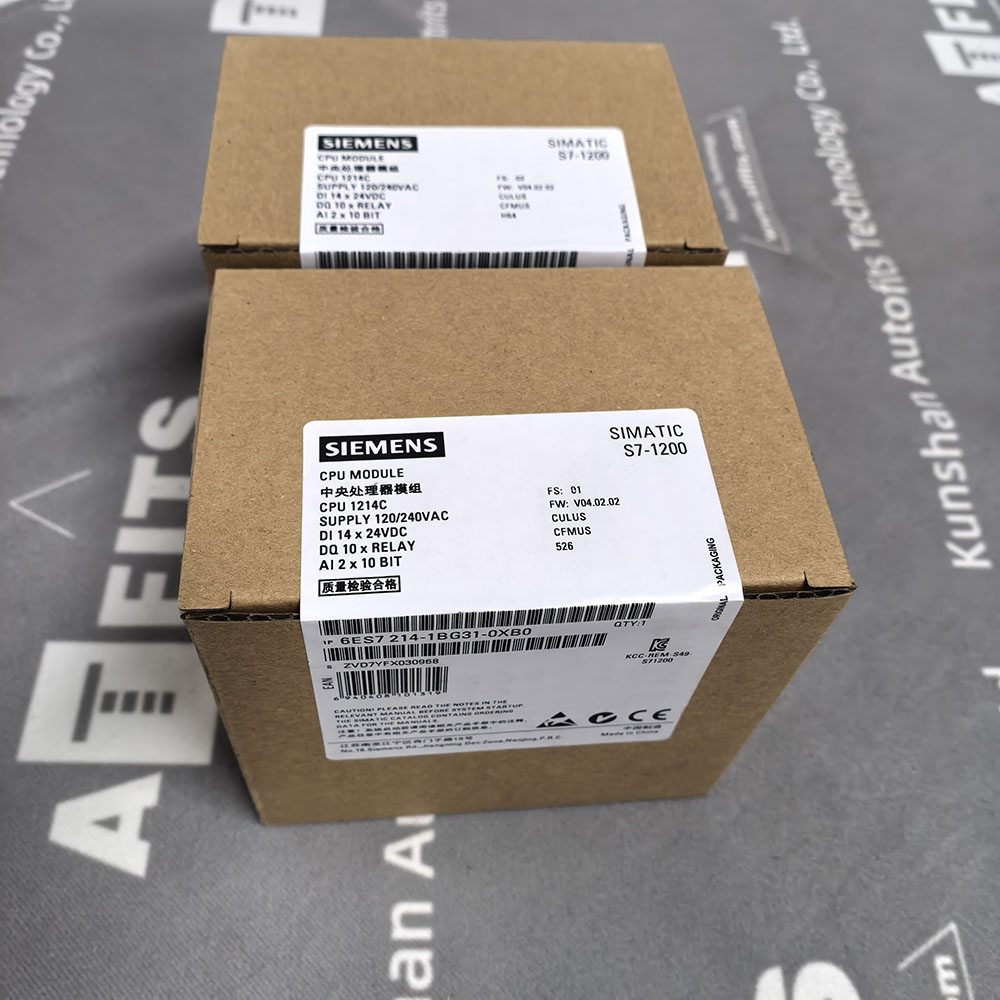 Siemens 6ES7214‑1BG31‑0XB0 CPU1214C SIMATIC S7‑1200 Compact PLC CPU Module Siemens 6ES7214‑1BG31‑0XB0 CPU1214C SIMATIC S7‑1200 Compact PLC CPU Module